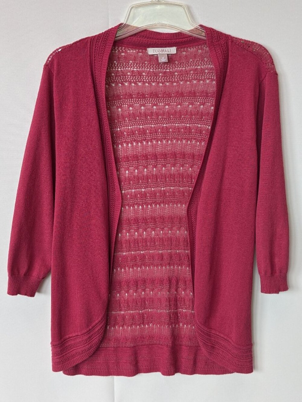 Roz & Ali Open Knit Cardigan